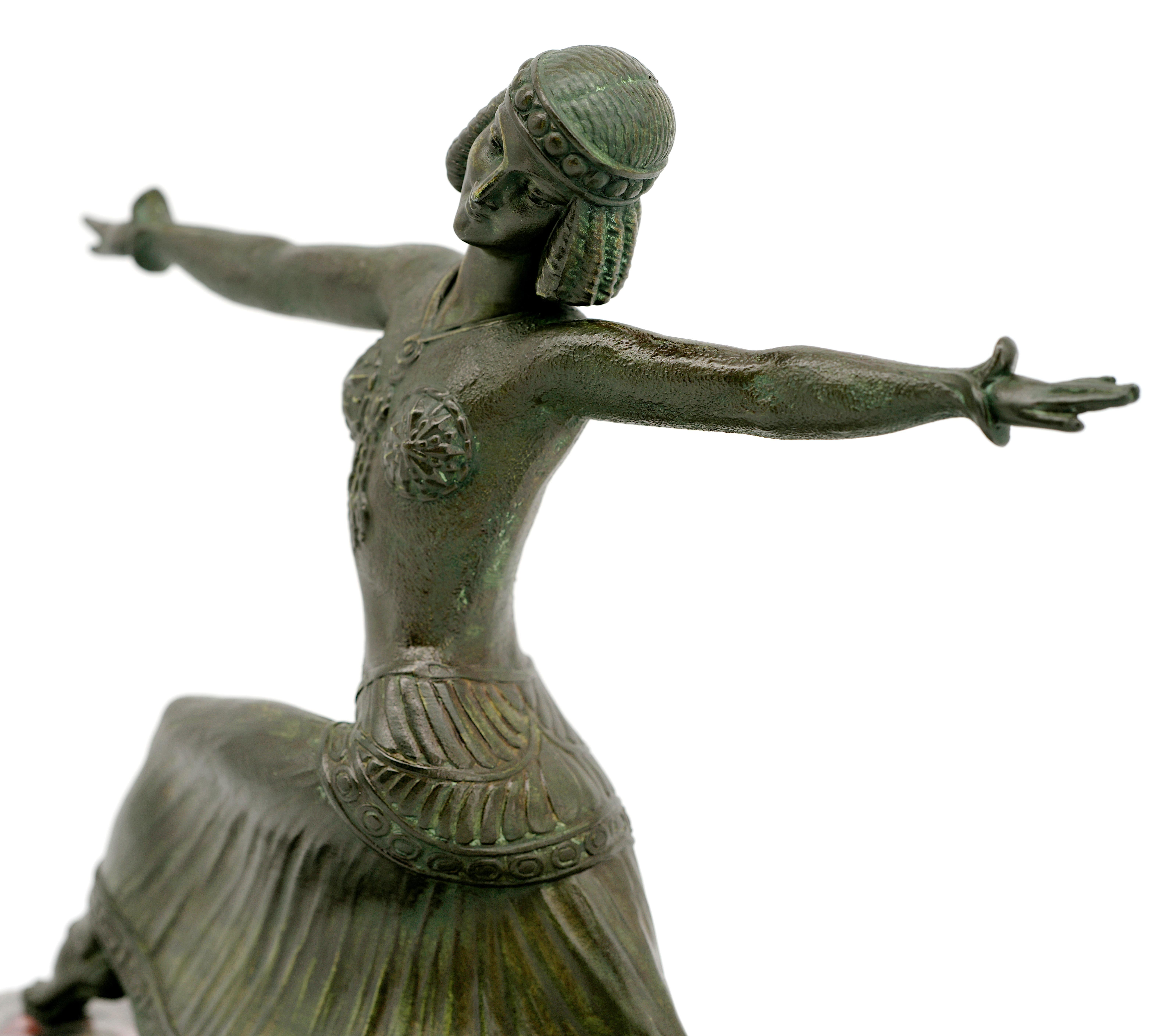 Demetre Chiparus Art Deco Dancer Sculpture, 1920 For Sale 5