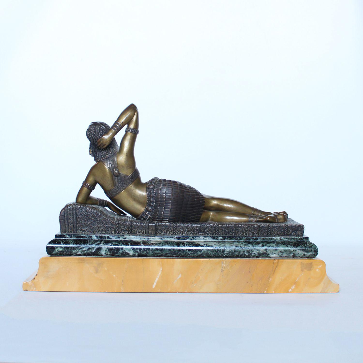 French Demetre Chiparus Art Deco Sculpture of Cleopatra