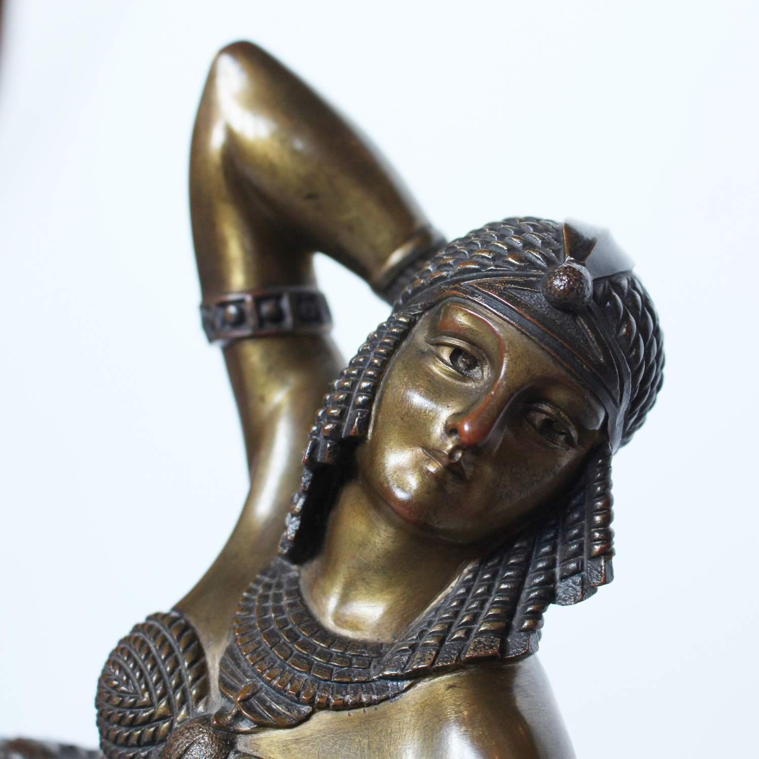 20th Century Demetre Chiparus Art Deco Sculpture of Cleopatra