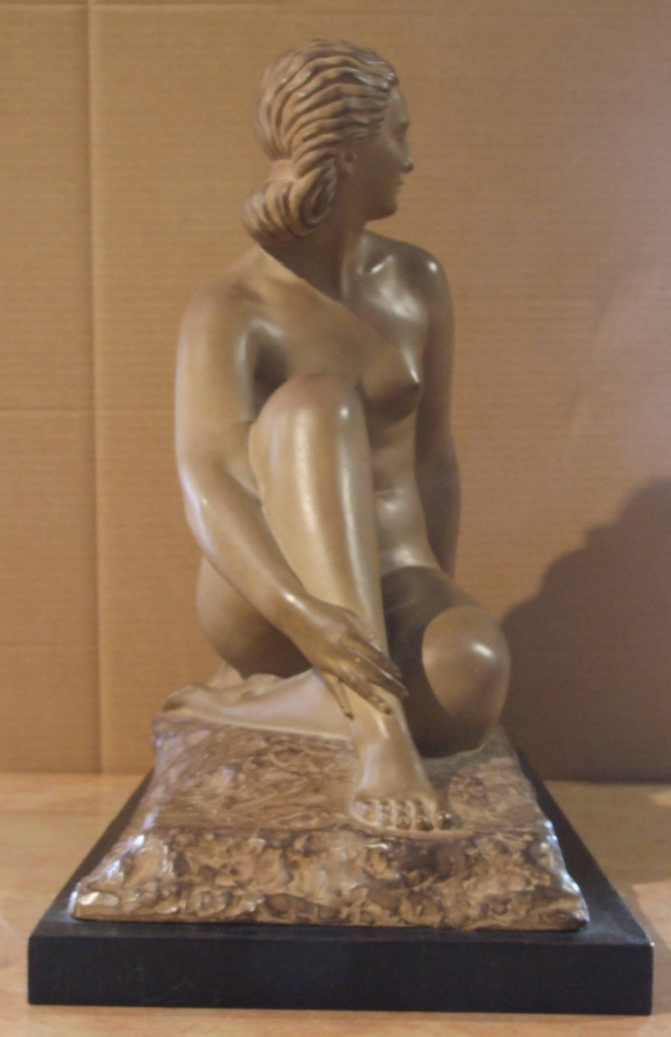 woman - Art Deco Sculpture by Demetre Chiparus