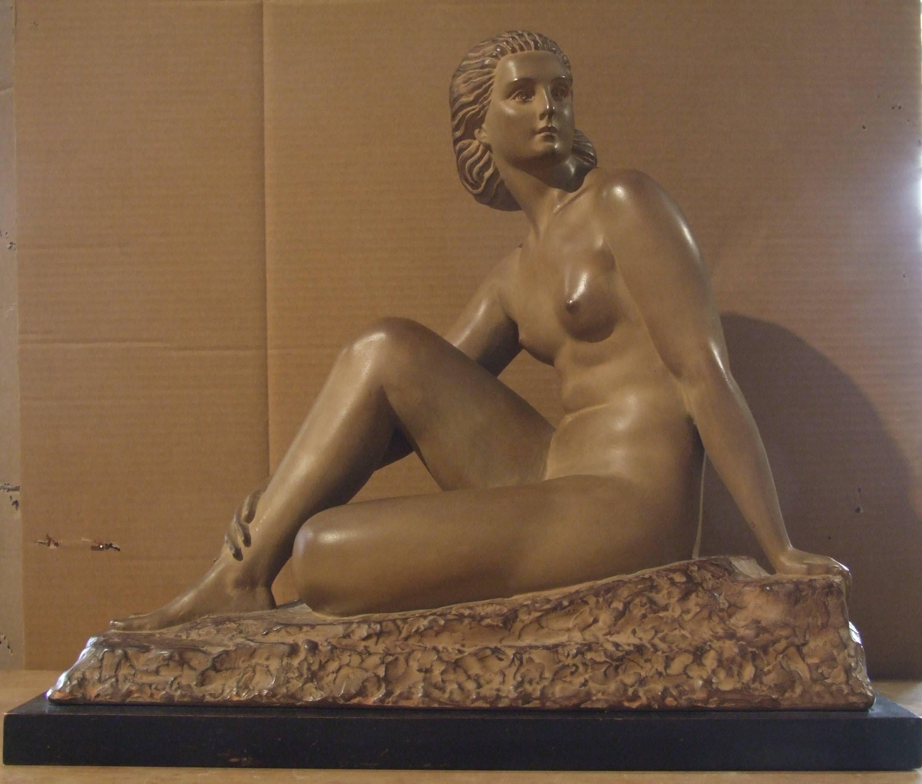 Demetre Chiparus Nude Sculpture - woman