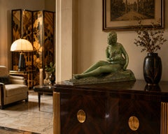 Demetre Chiparus, sculpture de buste de femme en terre cuite, 1920