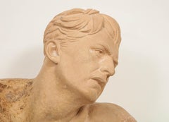 Demetre H. Chiparus, an Art Deco Terracotta Sculpture Bust of a Man, circa 1920