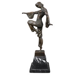 Demetre Haralamb Chiparus (1886 - 1947), Art Deco Dancer Bronze Sculpture 
