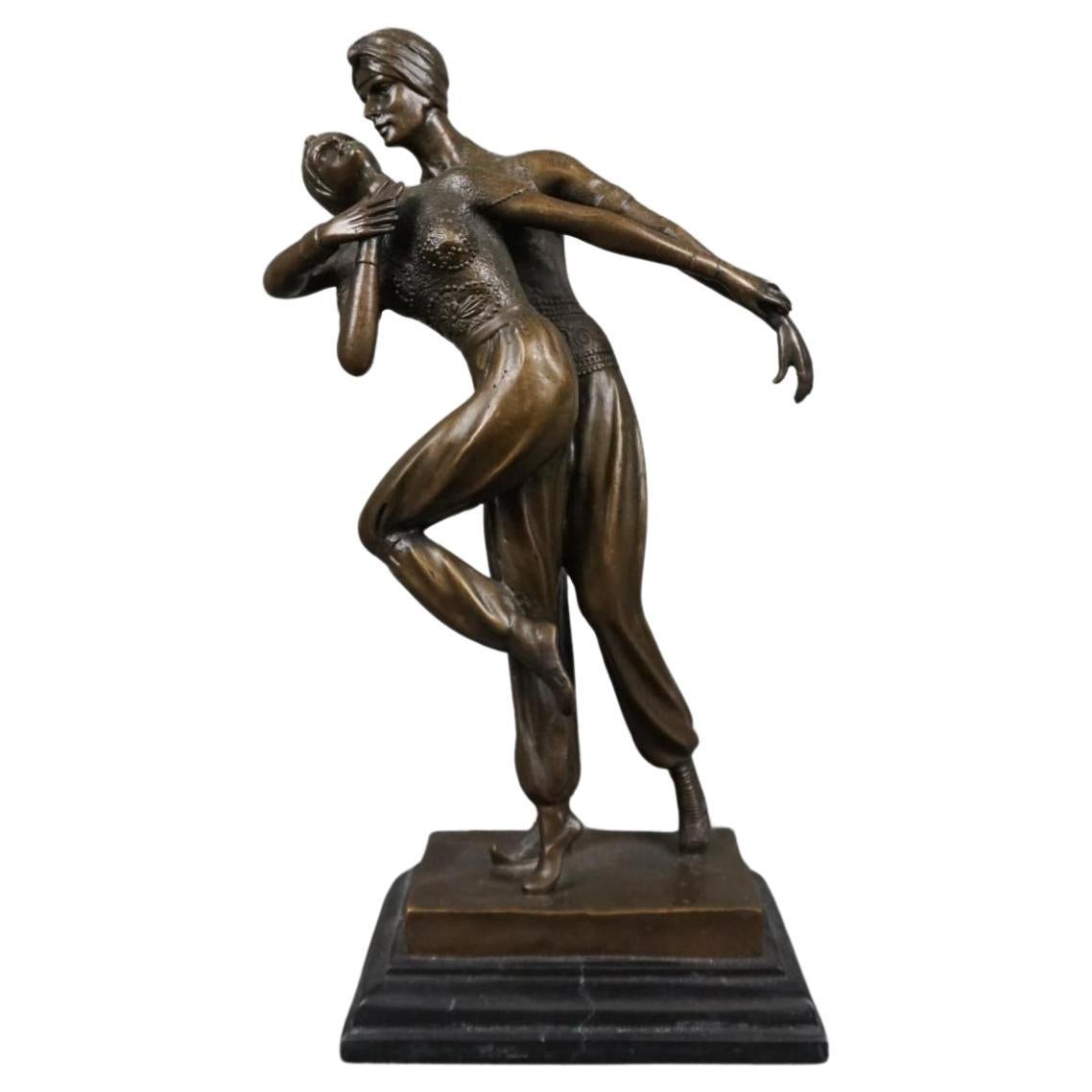 Demetre Haralamb Chiparus (1886 - 1947), Art déco-Tänzer, Bronzefiguren im Angebot