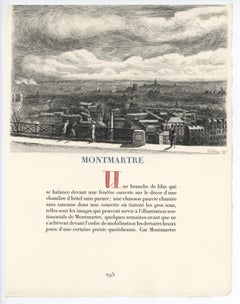 "Montmatre" acquaforte originale