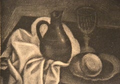 Nature Morte au Pichet - Original Manire Noir von Demetrios Galanis - 1925 ca.
