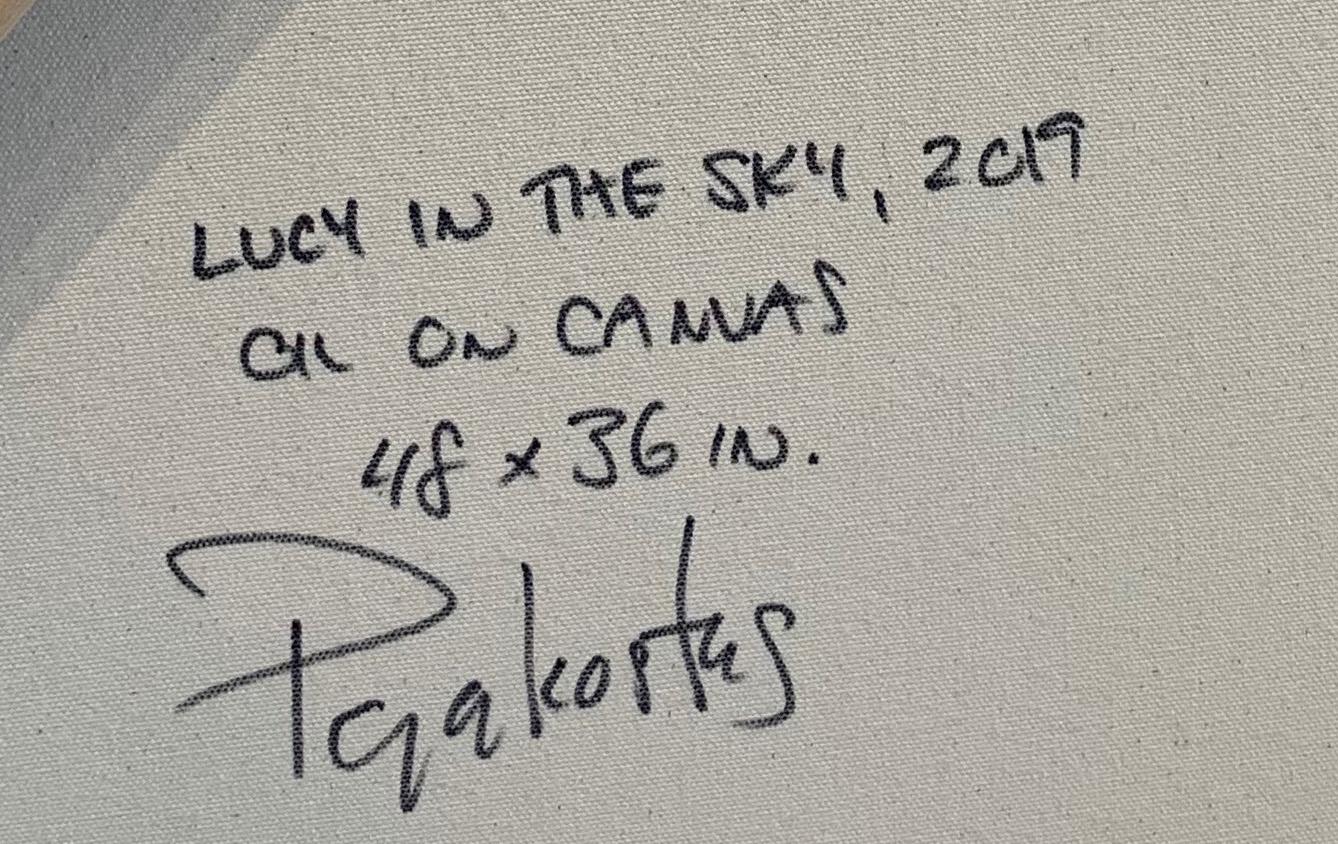 „Lucy in the Sky“ von Demetrios Papakostas, Öl auf Leinwand Gemälde im Angebot 5