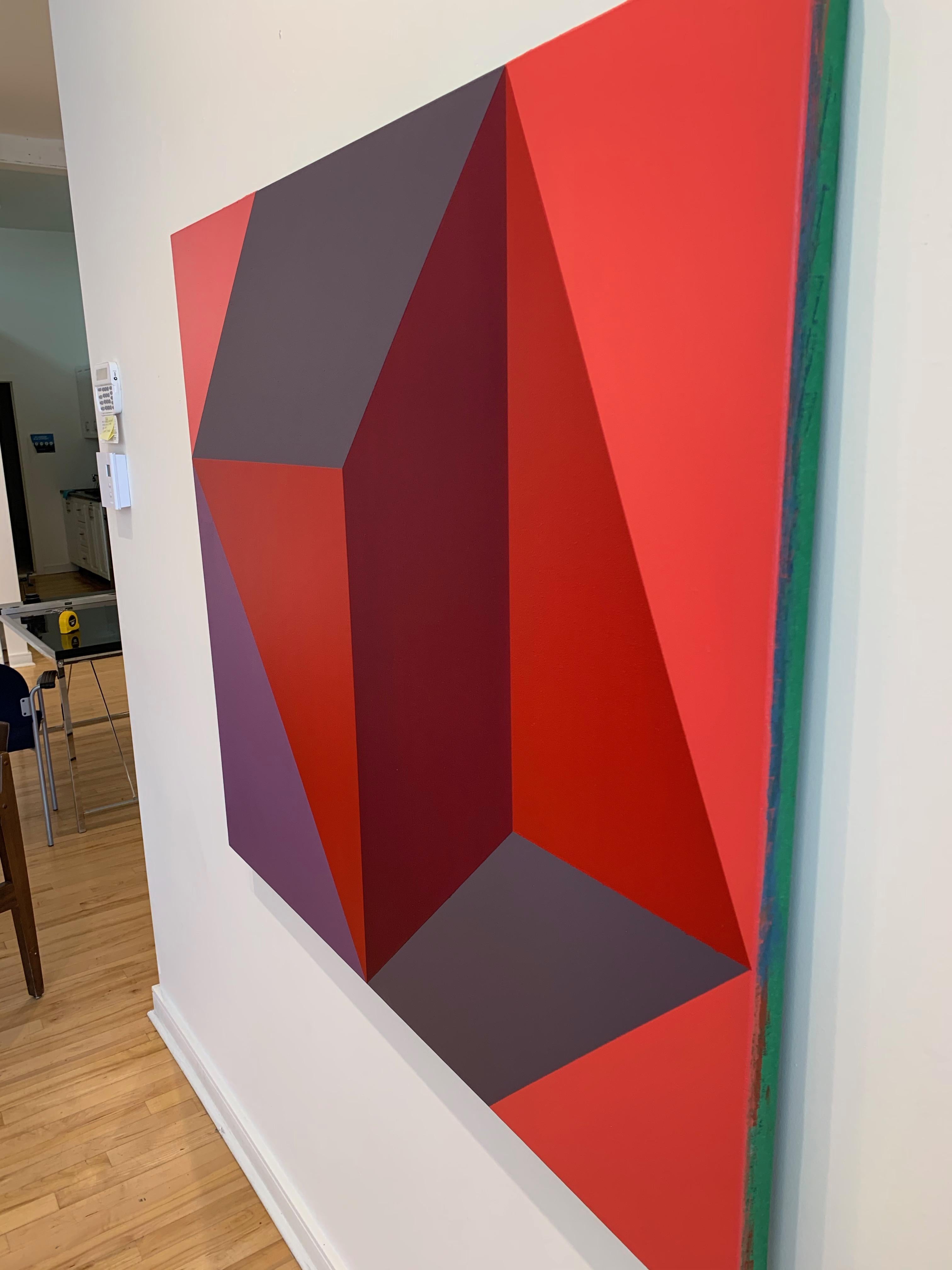 'Moving Triangles, ' by Demetrios Papakostas, Oil on Canvas Painting, 2019 1