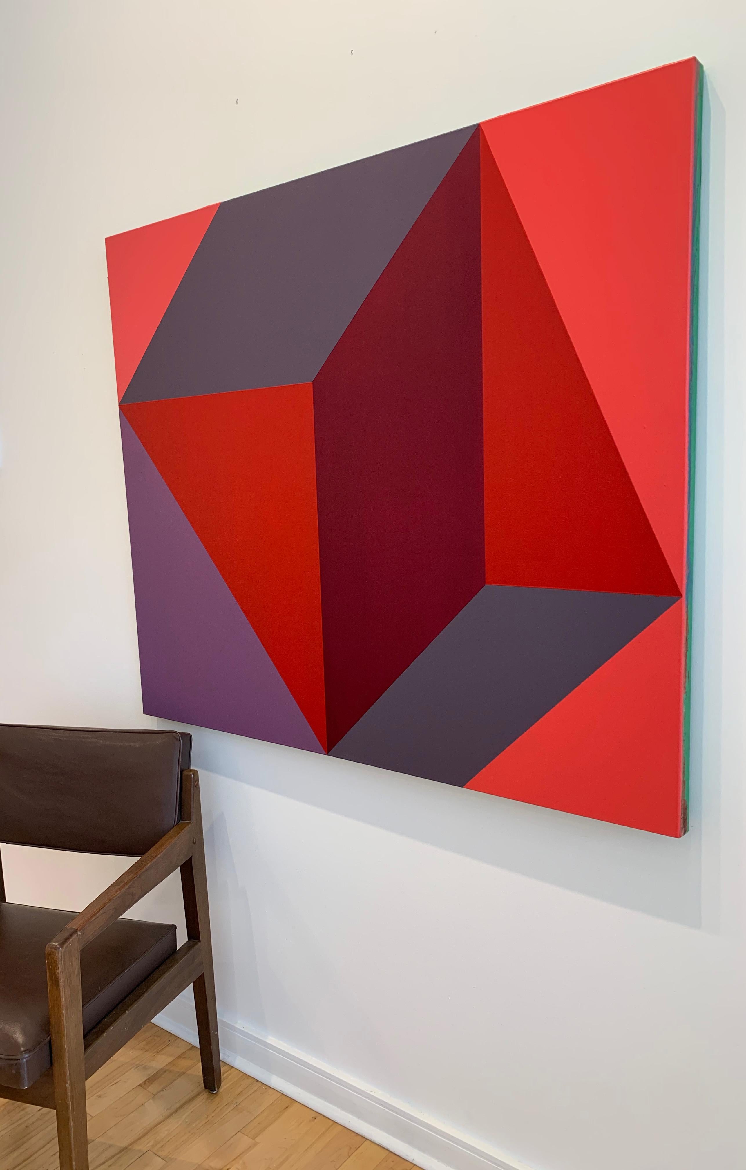 'Moving Triangles, ' by Demetrios Papakostas, Oil on Canvas Painting, 2019 3