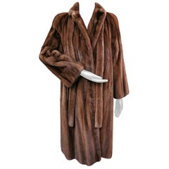 Demi-buff mink fur coat size 14-16