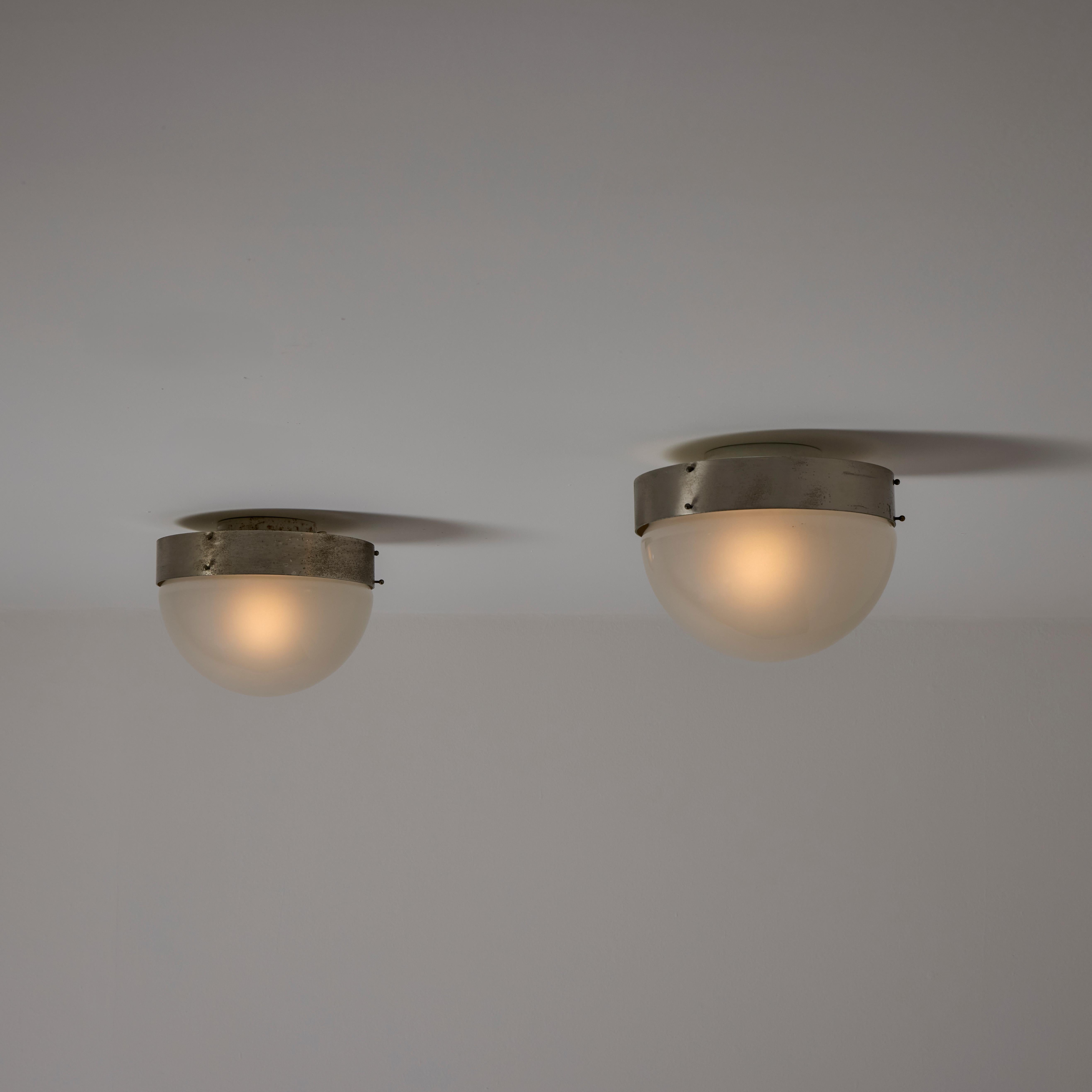 Italian 'Demi Clio' Flushmounts by Sergio Mazza for Artemide For Sale