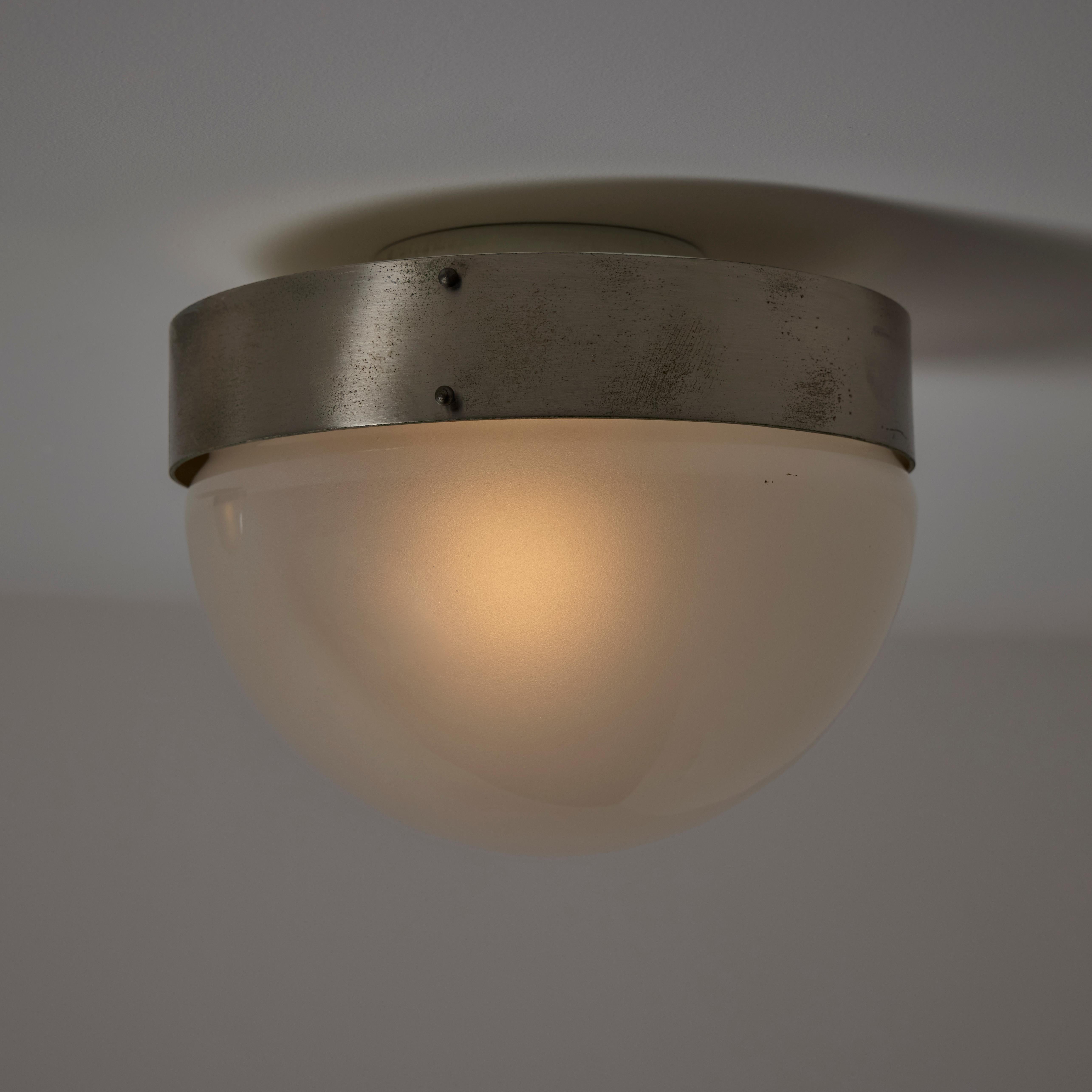 Brass 'Demi Clio' Flushmounts by Sergio Mazza for Artemide For Sale