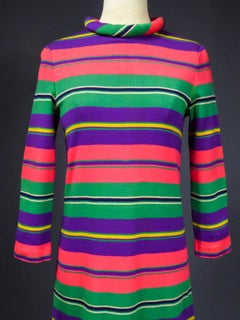 Demi Couture Mini dress in jersey by Pierre Cardin Circa 1970