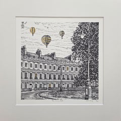 The Circus, Bath, original print, city scene, cityscape