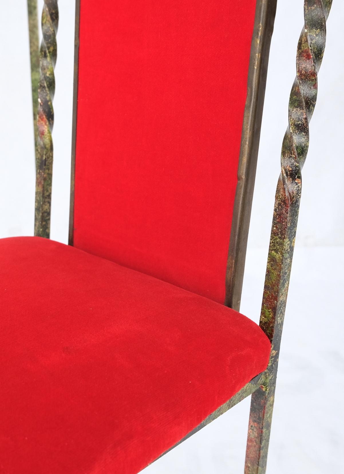 Demi Lune Bronze verzierter, kleiner Konsolentisch mit Stühle in Mint mit Verzierungen im Angebot 12