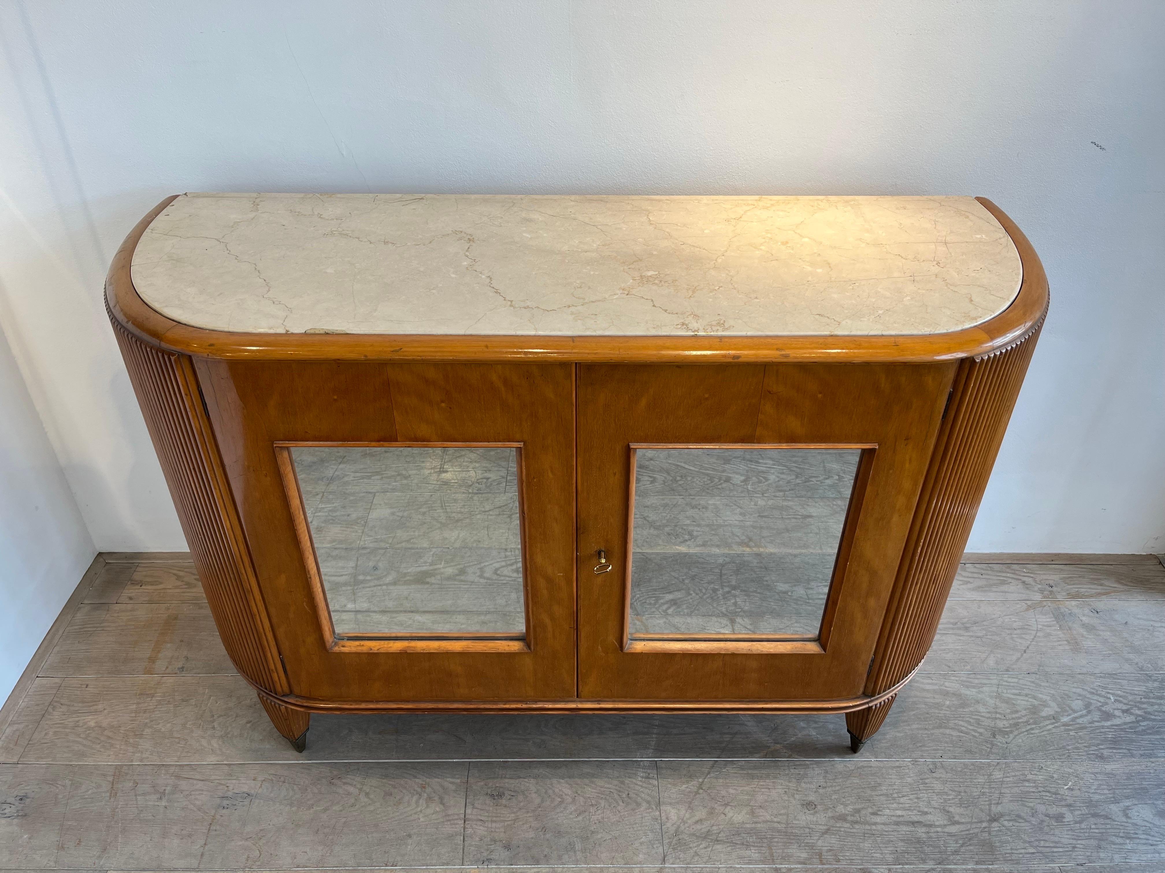Demi Lune Commode by Paolo Buffa, 1940s For Sale 8