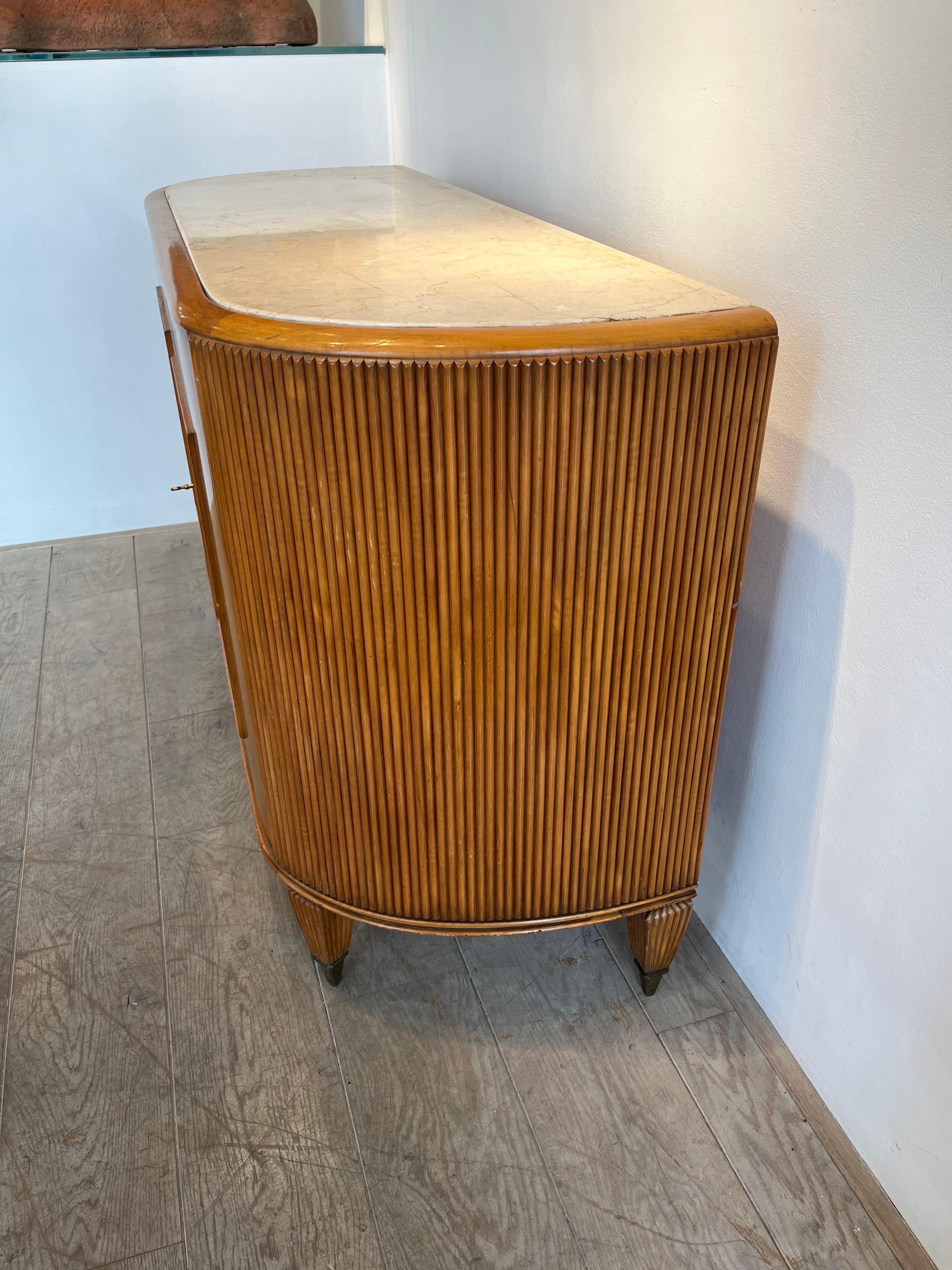 Mid-20th Century Demi Lune Commode by Paolo Buffa, 1940s For Sale