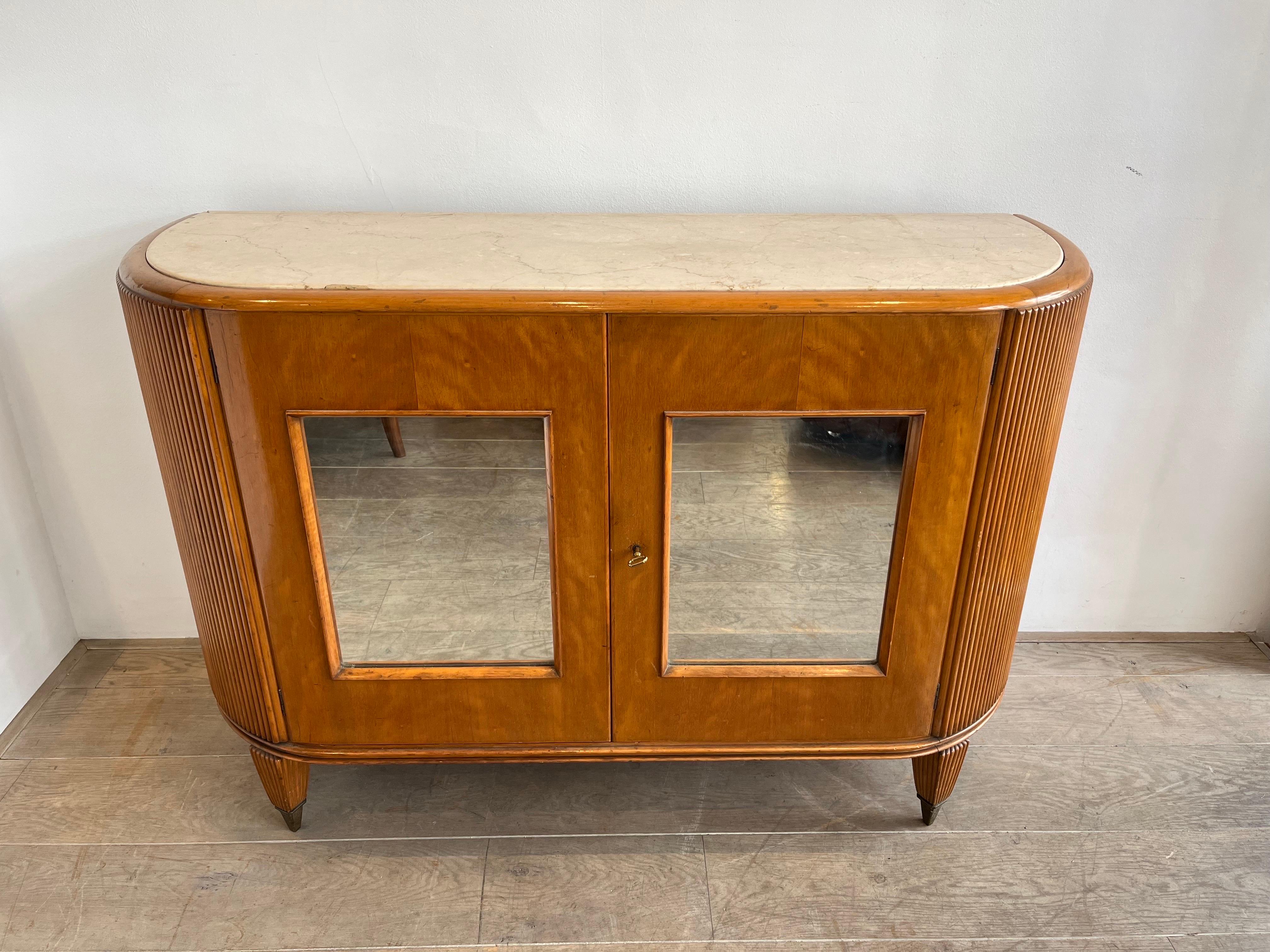 Demi Lune Commode by Paolo Buffa, 1940s For Sale 2