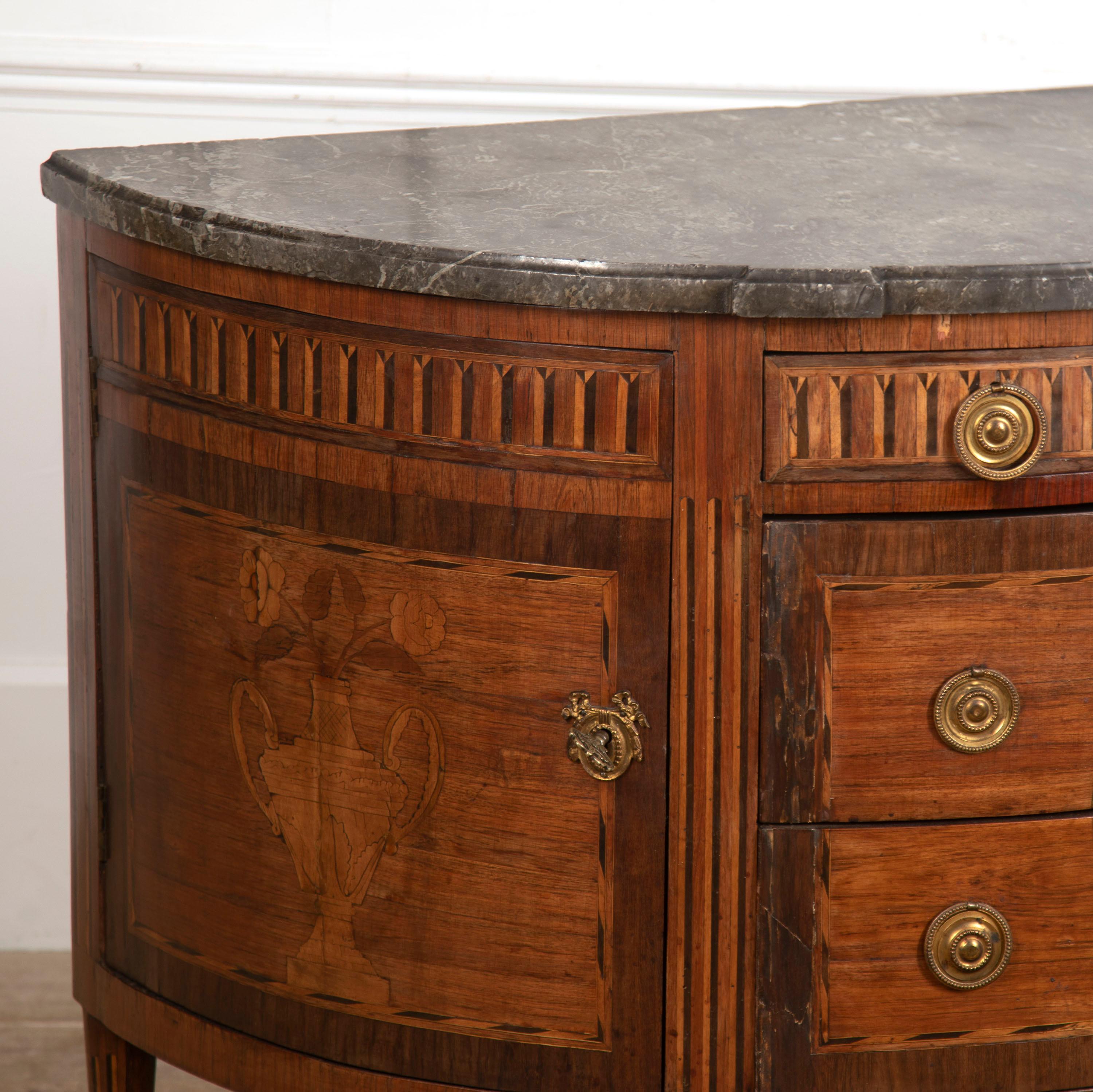 Country Demi-Lune Commode