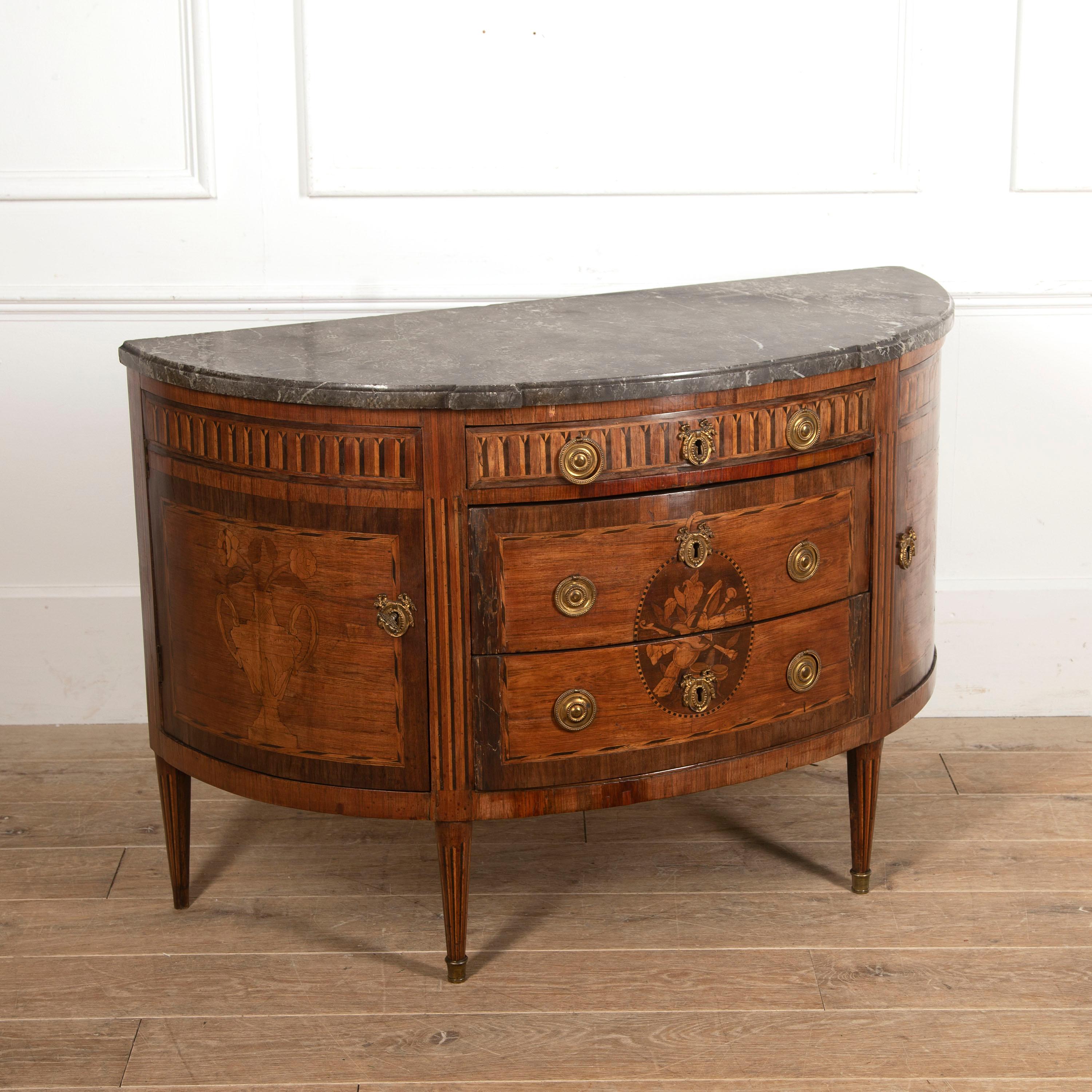 French Demi-Lune Commode