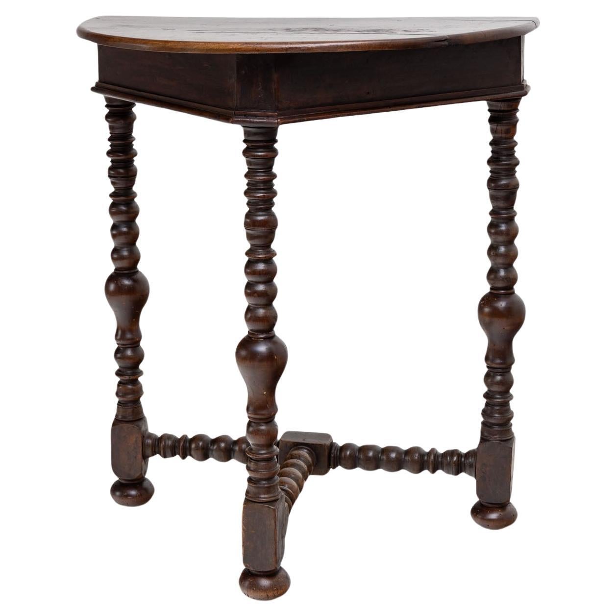 Demi Lune console, 2nd Half 19th century For Sale