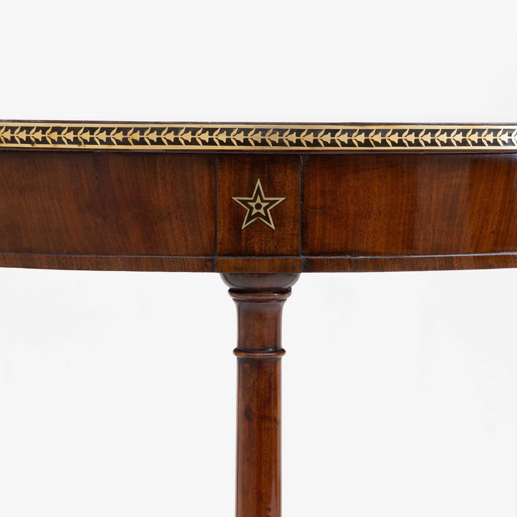 Brass Demi Lune Console, Baltic States, early 19th Century