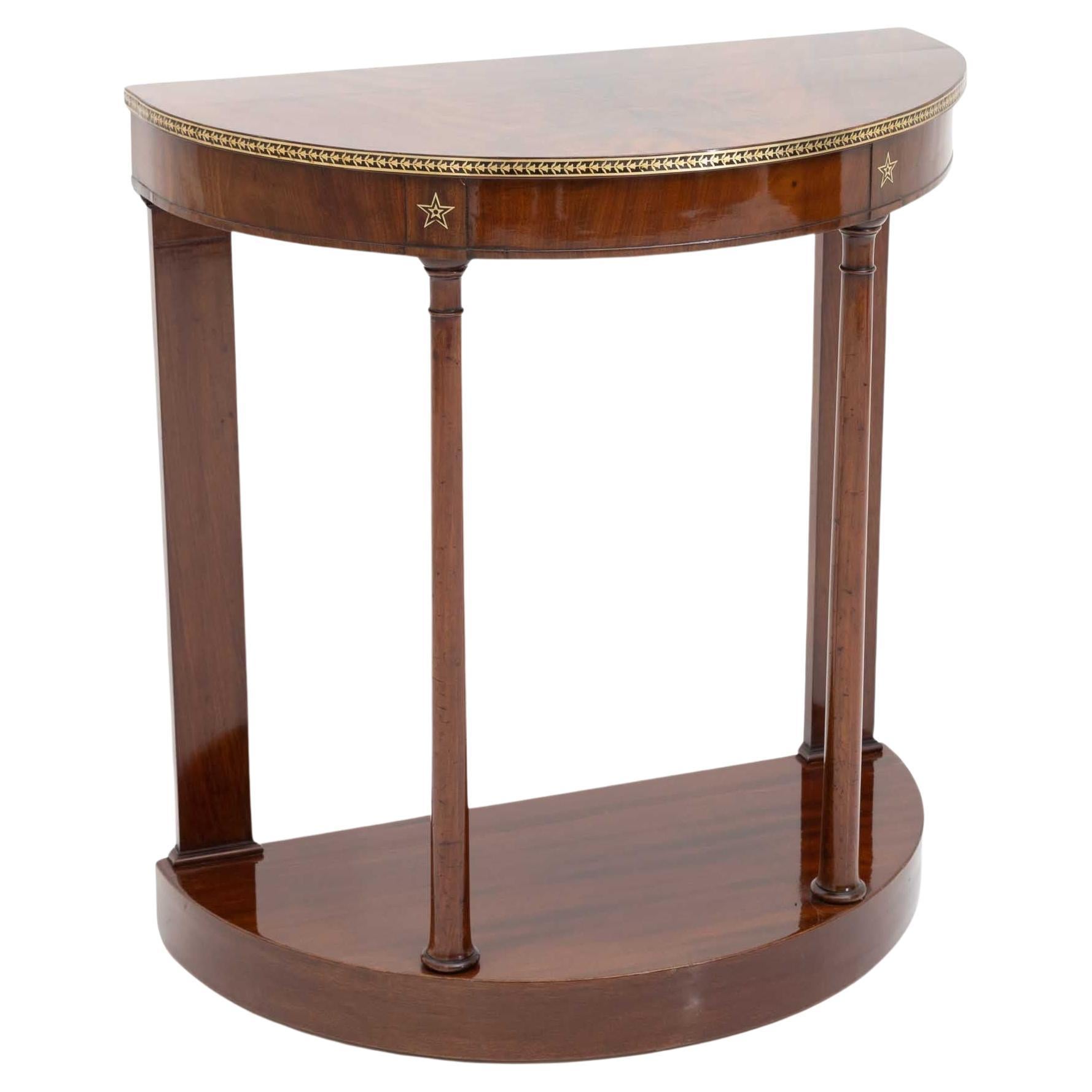 Demi Lune Console, Baltic States, early 19th Century
