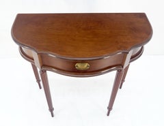 Consola de entrada de caoba con un cajón Demi Lune MENTA