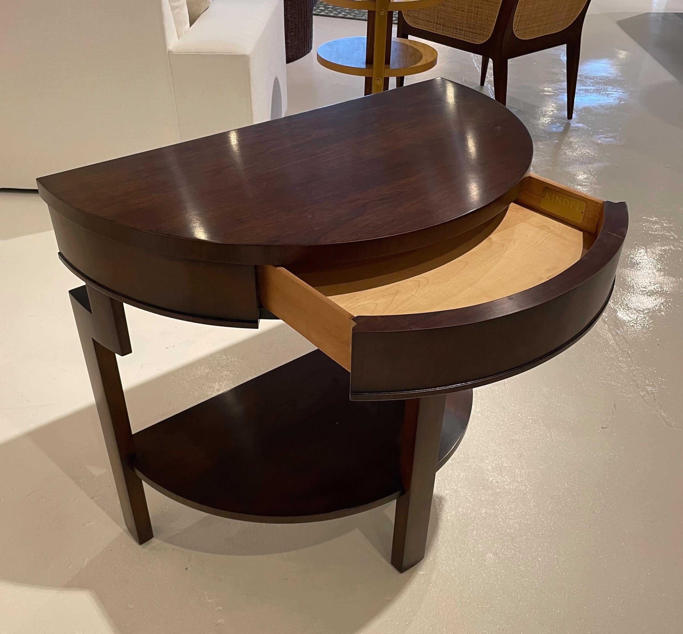 Demi Lune Side Table Designed by Dorothy Draper In New Condition In Atlanta, GA