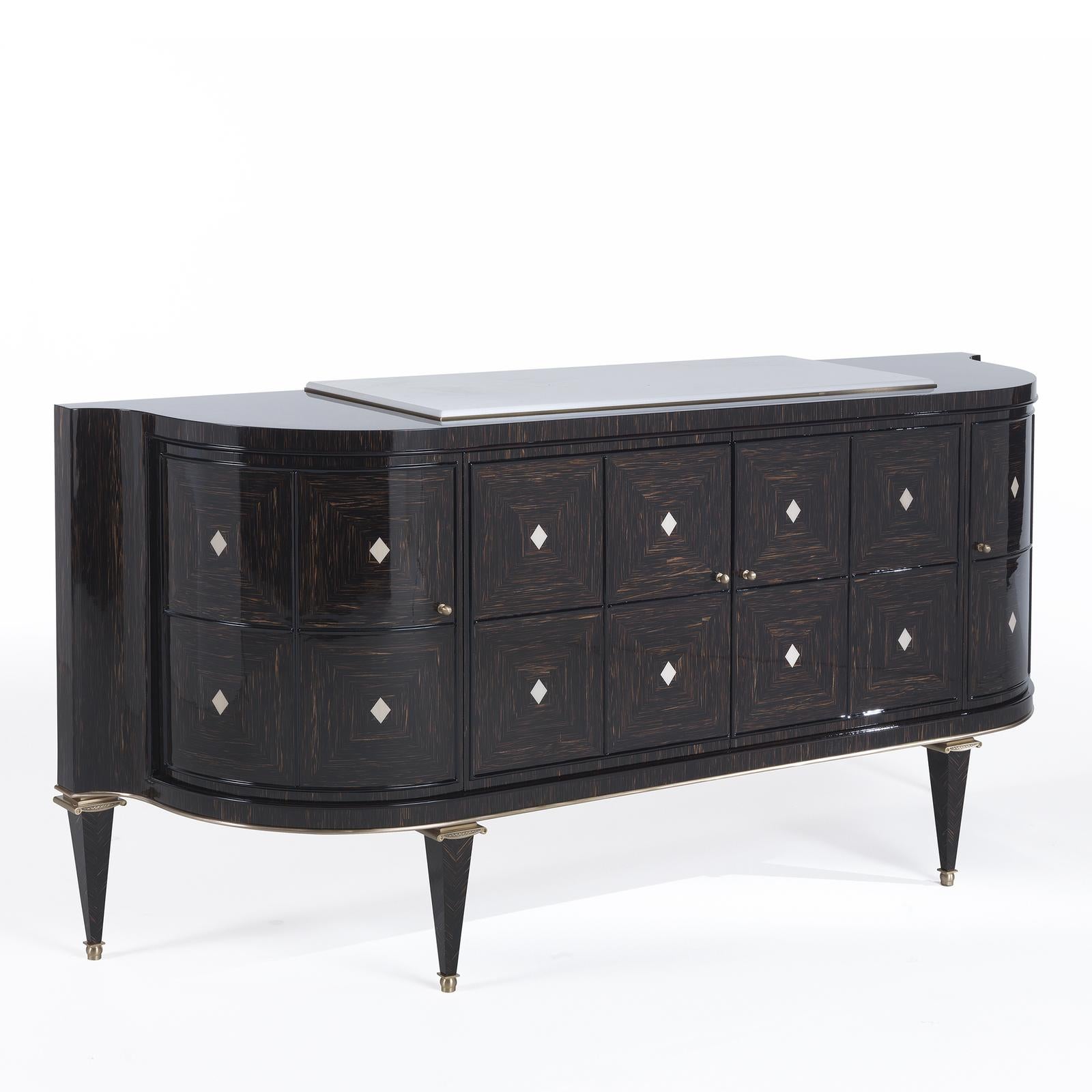 Modern Demilune Sideboard For Sale
