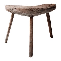 Vintage Demi-Lune Stool from Mexico, circa 1980s