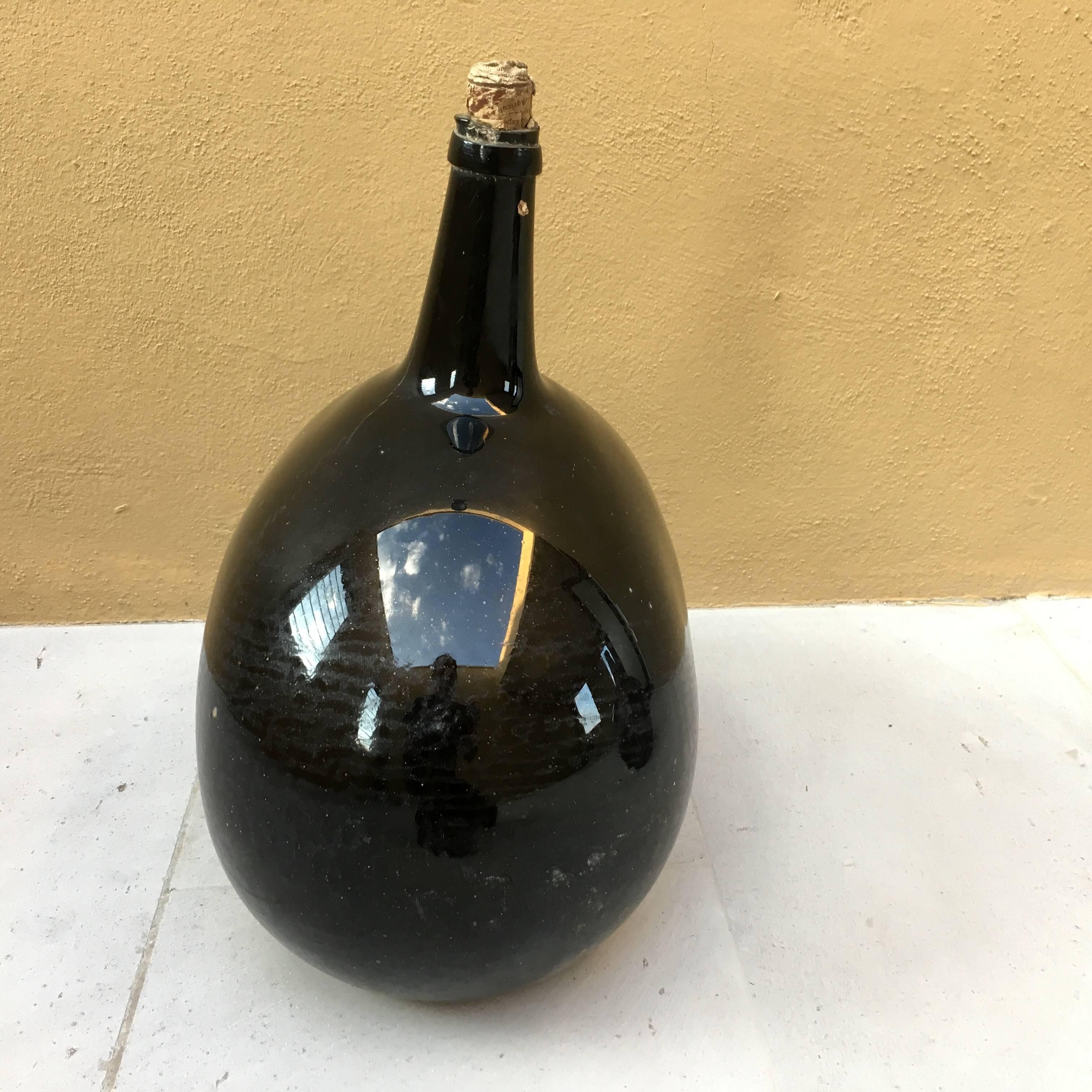 purple glass bottle