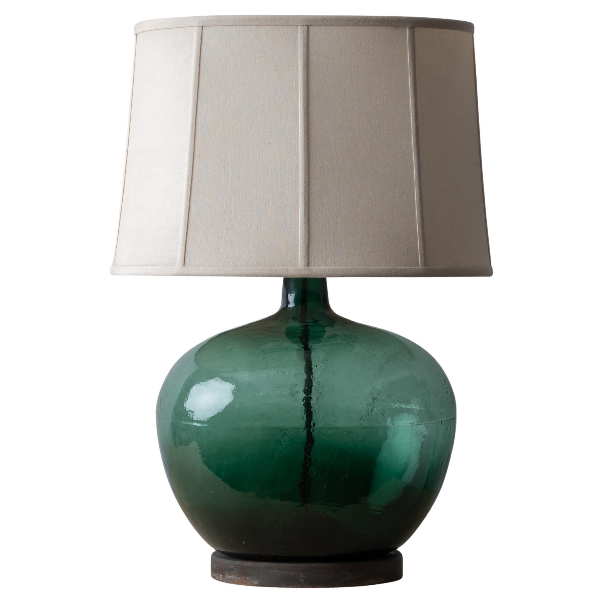 Demijohn Bottle Lamp, 19th Century en venta