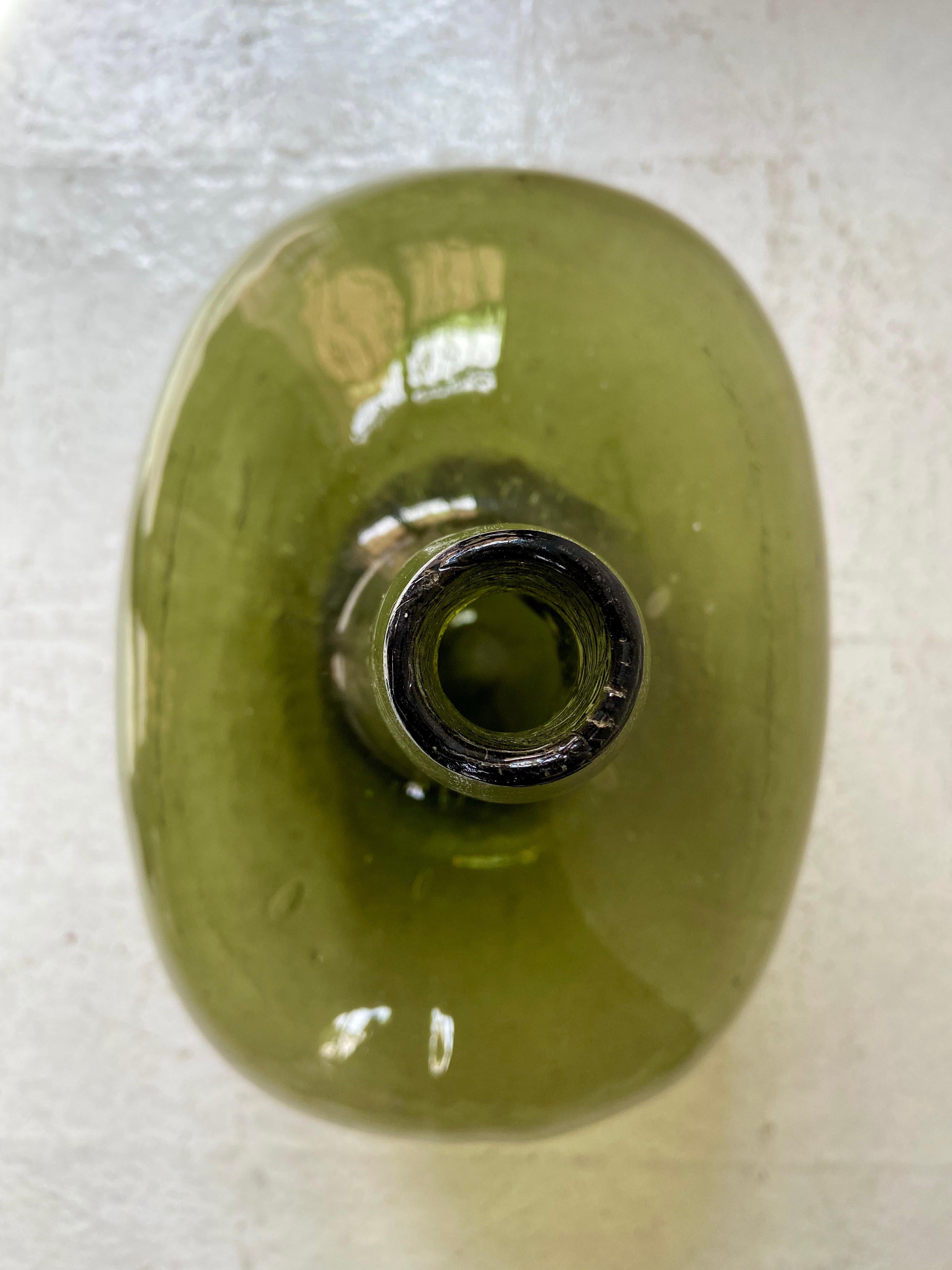 Blown Glass Demijohn from Mexico, circa 1920s