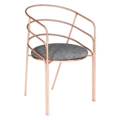 DeMille, Indoor/Outdoor Copper-Plated Stainless Steel Dining Chair by Laun