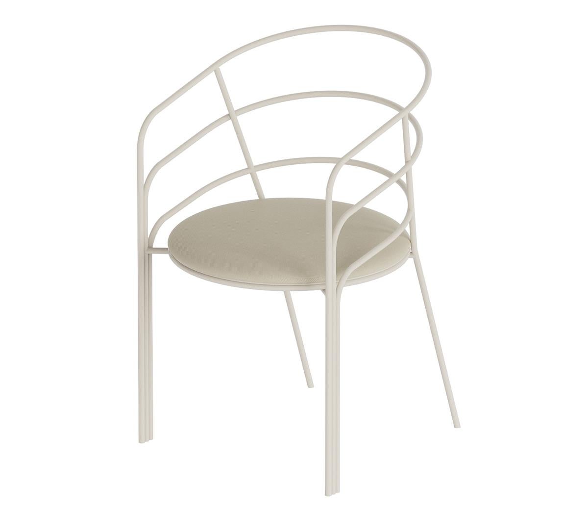 DeMille Indoor/Outdoor Dining Chair by Laun For Sale 1