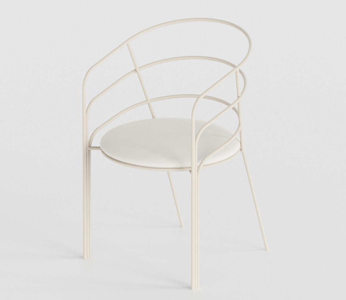 Modern DeMille Indoor/Outdoor Dining Chair by Laun For Sale
