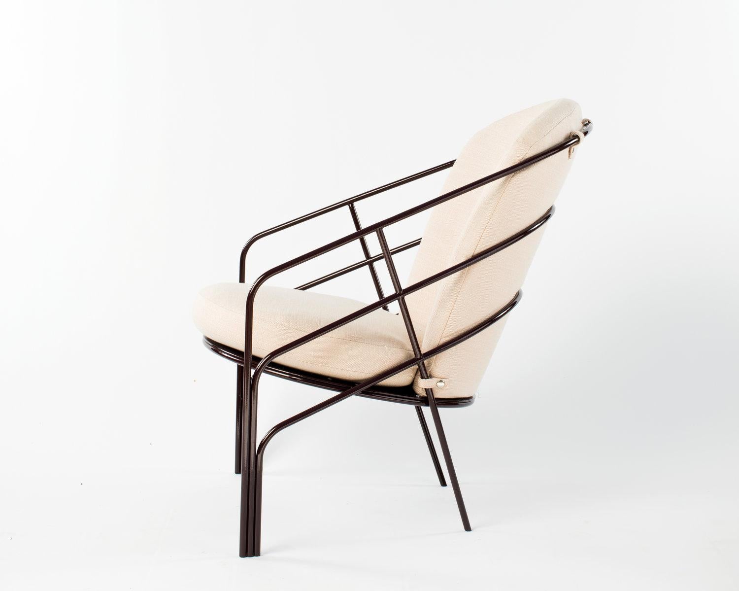 metal lounge chair indoor