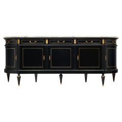 Antique Demilune Louis XVI Style Grande Buffet