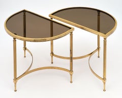 Demilune Maison Baguès Style Side Tables