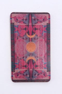 Libra, collage zodiacal, impresión, figurativo, oro, tarot, horóscopo, borde metálico