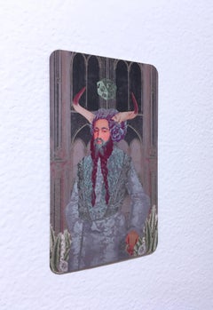 Taurus, 2018, print, figurative, gold, tarot, zodiac sign, horoscope, cosmic art