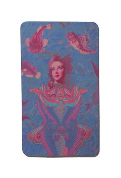 Zodiac Deck (2018) digital collage print, figurative, gold, zodiac, horoscope