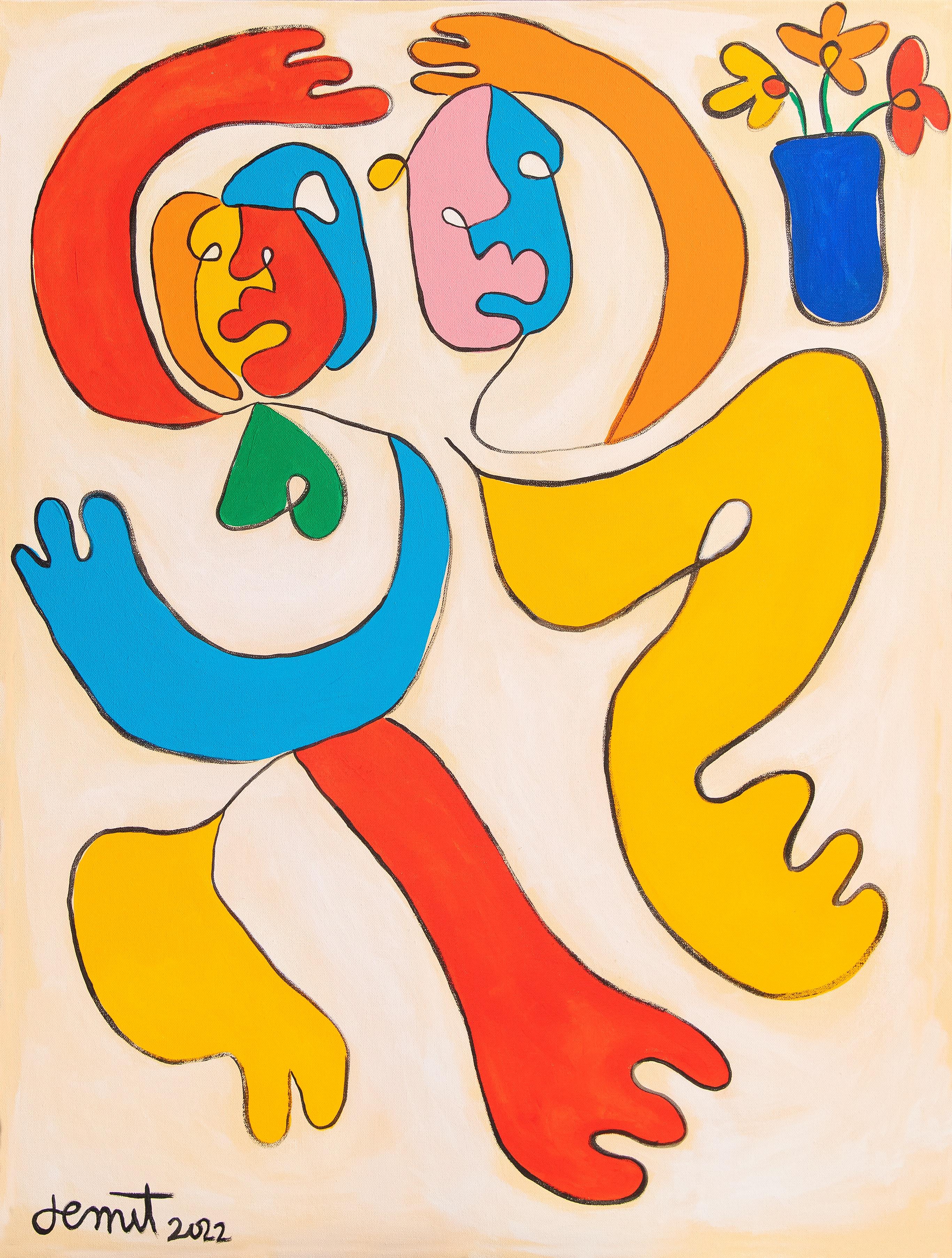 Demit Omphroy - Conversación,  Pintura 2022