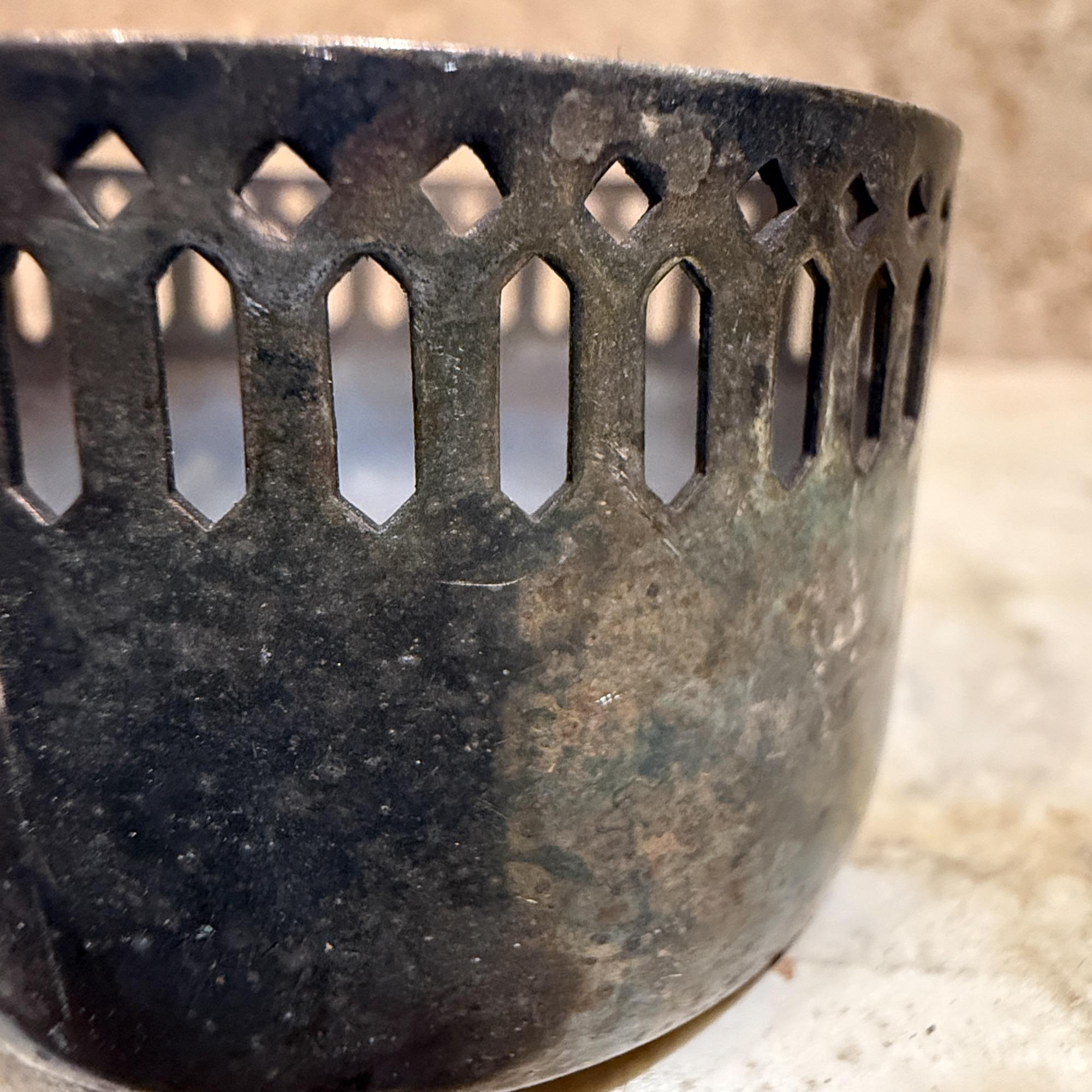 Juego de 6 portavasos y platito de plata Demitasse by Selandia Silver Brasil en venta 1