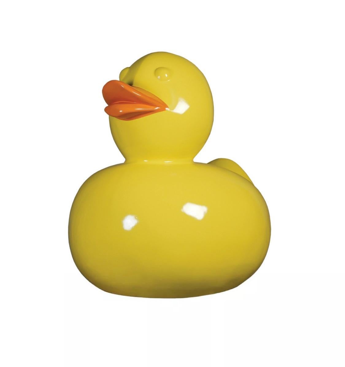 Contemporary Spanish Artist, Pop Art Sculpture Big Duck Yellow by Demo 2022 For Sale 2
