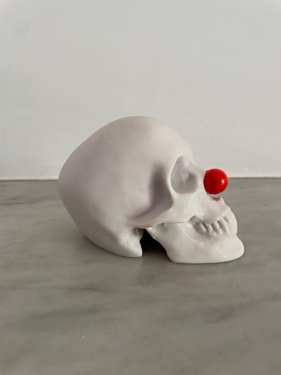 Skull Clown  - Sculpture by Demo