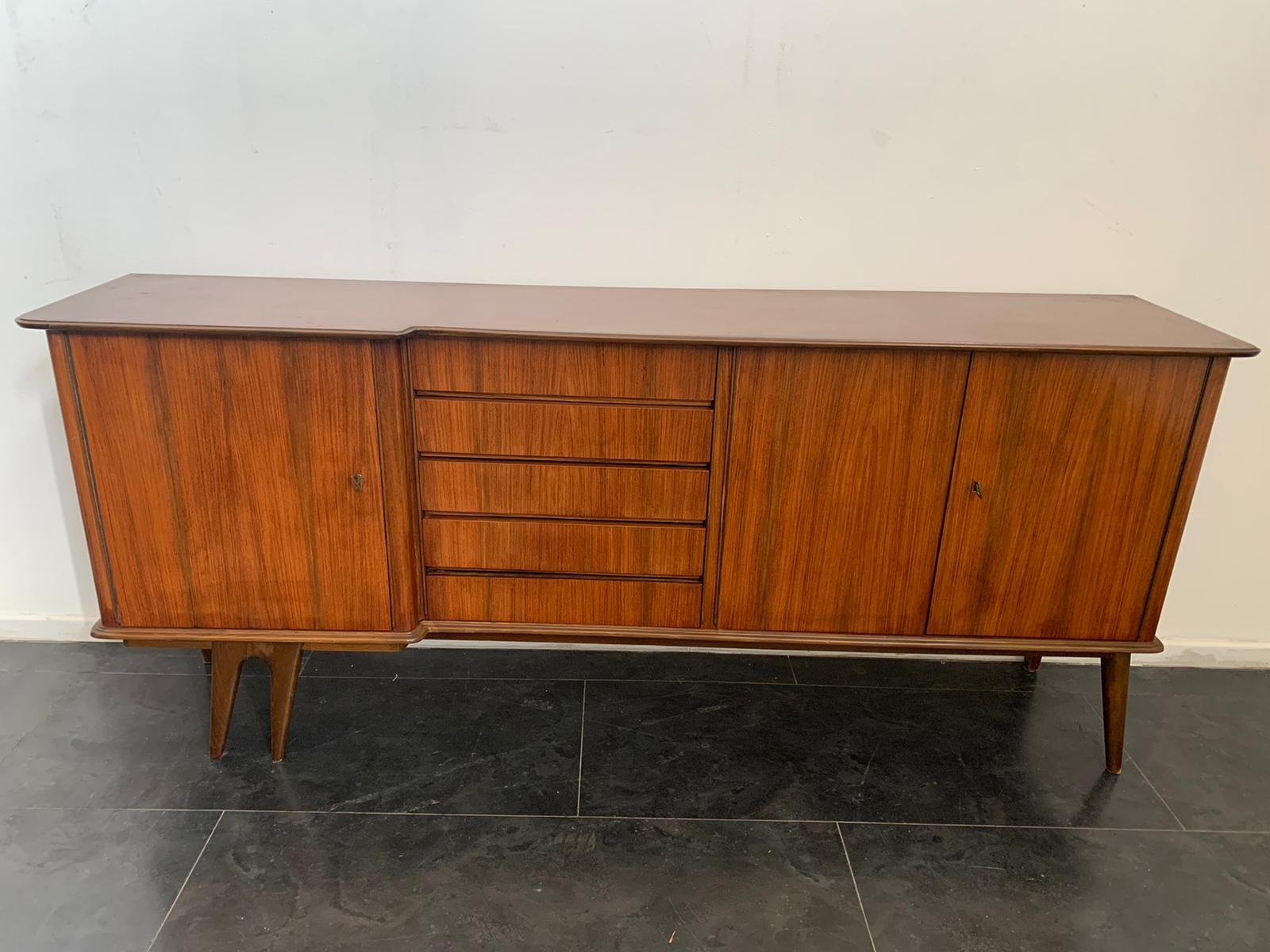 Demountable Rosewood Sideboard, 1960s In Good Condition For Sale In Montelabbate, PU