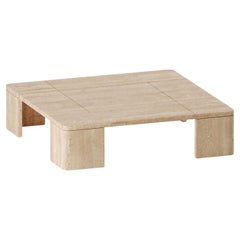 Table basse Demure en travertin italien